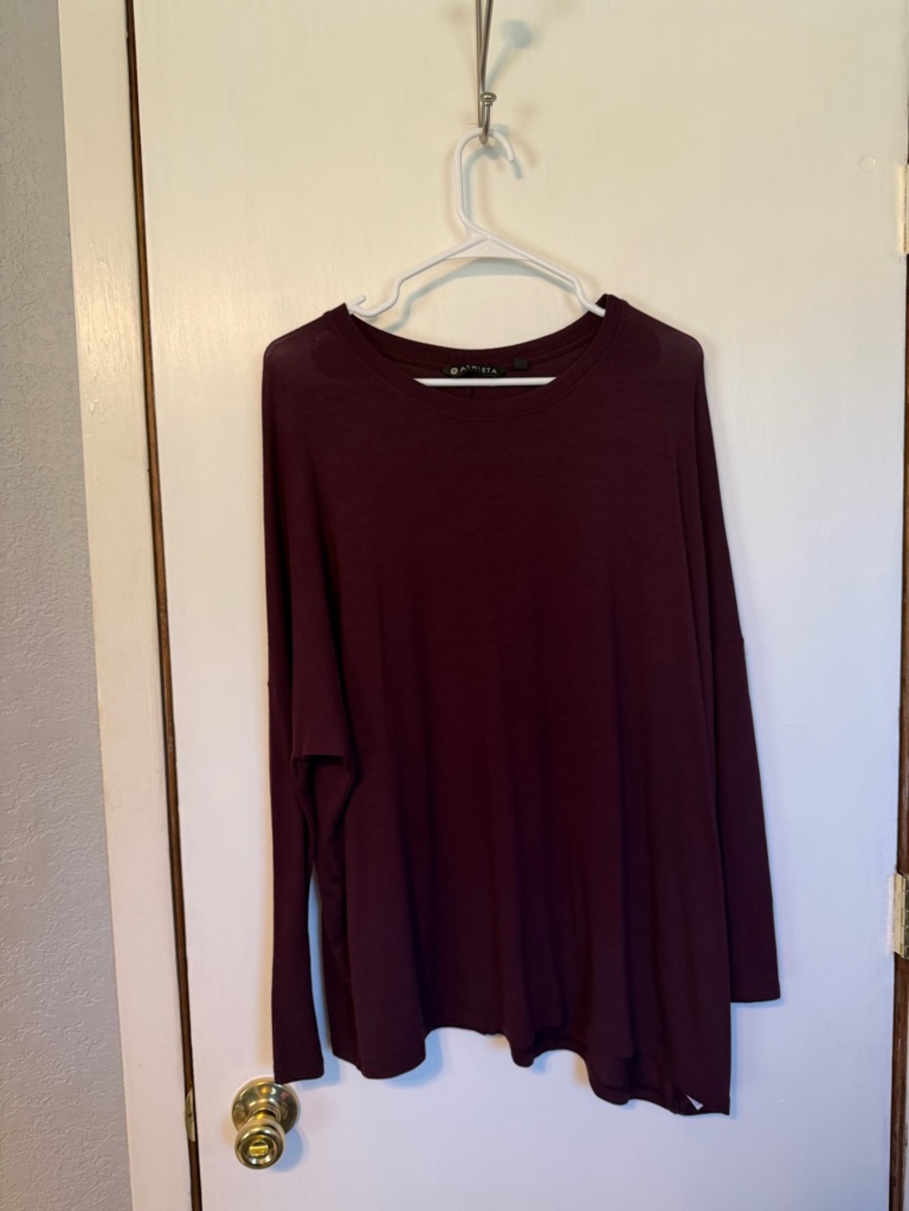 Athleta Women's Long Sleeve Crew Top - Plum